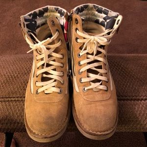 Chanel 15c Suede Short Combat Boots